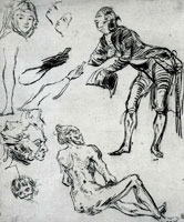 Eugène Delacroix Studies of 