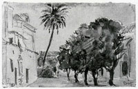 Eugène Delacroix Plaza San Lorenzo in Seville