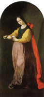 Francisco de Zurbarán Saint Agatha