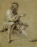 Govert Flinck Young Man Seated