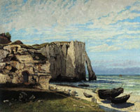 Gustave Courbet The Cliff of Étretat