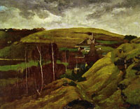 Gustave Courbet Hilly Landscape