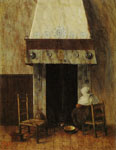 Jacobus Vrel An Old Woman at the Fireplace