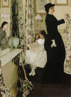 James Abbott McNeill Whistler Harmony in Green and Rose: The Music Room