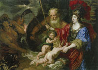 Joachim von Sandrart Minerva and Saturn Protecting the Arts against Envy and Mendacity