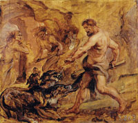 Peter Paul Rubens Hercules Fetching Cerberus