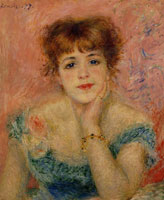 Pierre-Auguste Renoir Portrait of Jeanne Samary (La Rêverie)