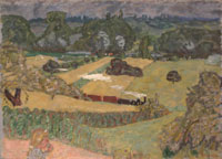 Pierre Bonnard Landscape with Freight Train