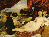 Titian Venus with a Young Man Playing a Lute