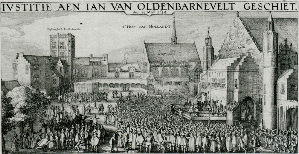 Claes Jansz. Visscher - The Execution of Johan van Oldenbarnevelt at the Binnenhof