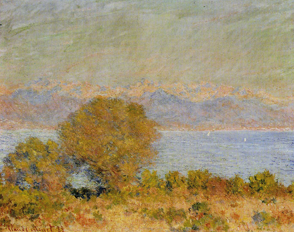 Claude Monet - The Alps Seen from Cap d'Antibes