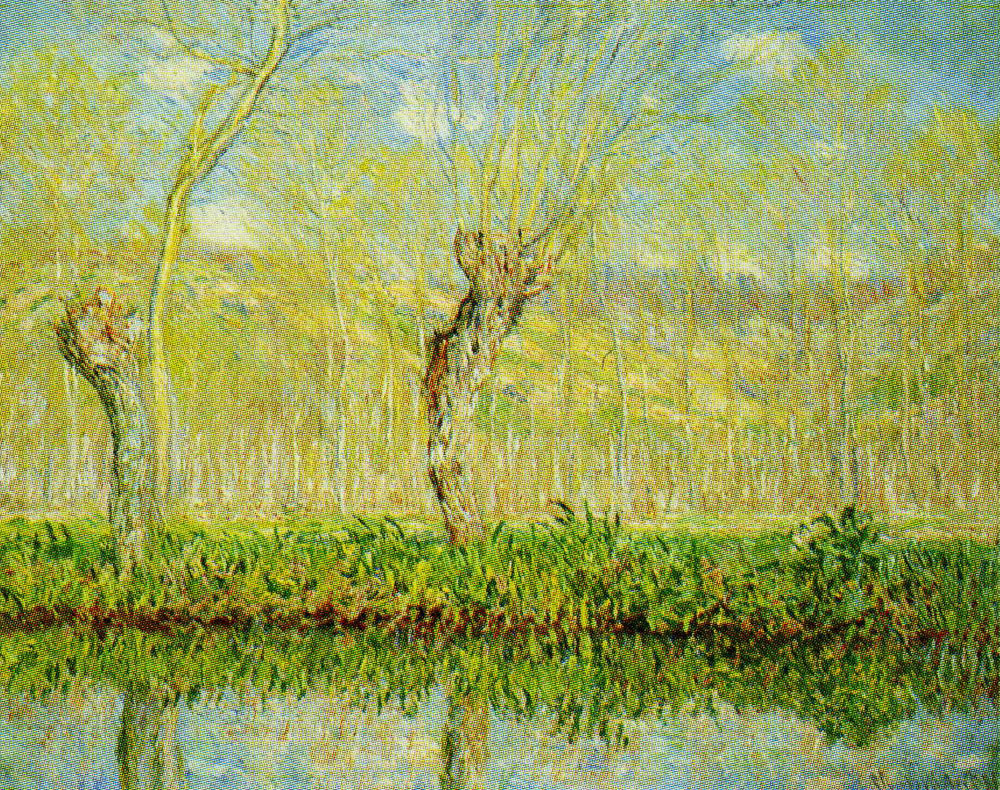 Claude Monet - The Banks of the River Epte in Springtime