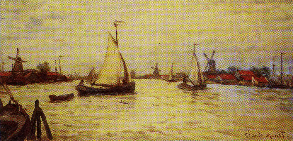 Claude Monet - Boats on the Zaan