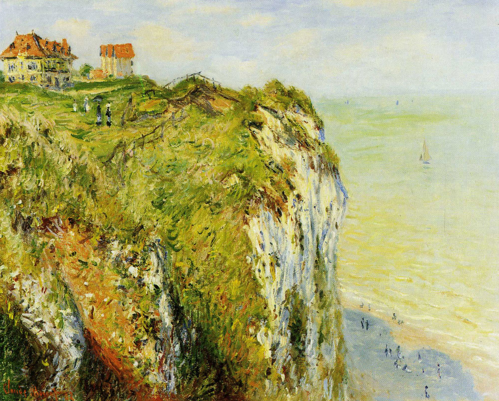 Claude Monet - The Cliff at Dieppe