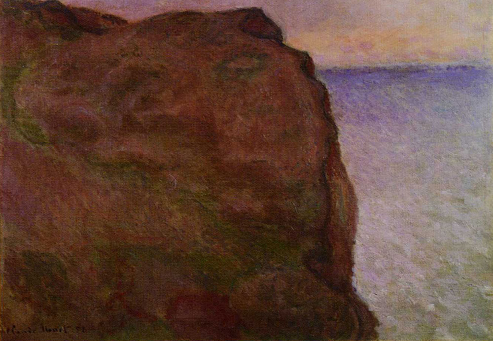 Claude Monet - The Cliff at Le Petit Ailly, Varengeville