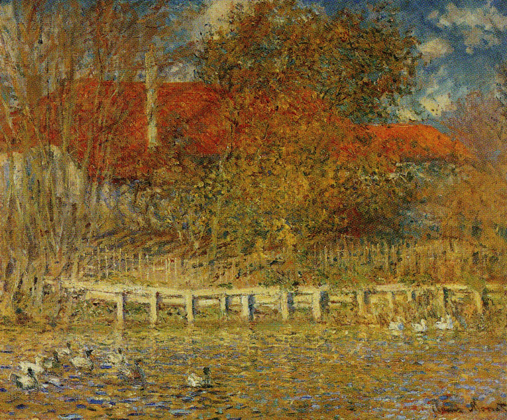 Claude Monet - Duck Pond in Autumn