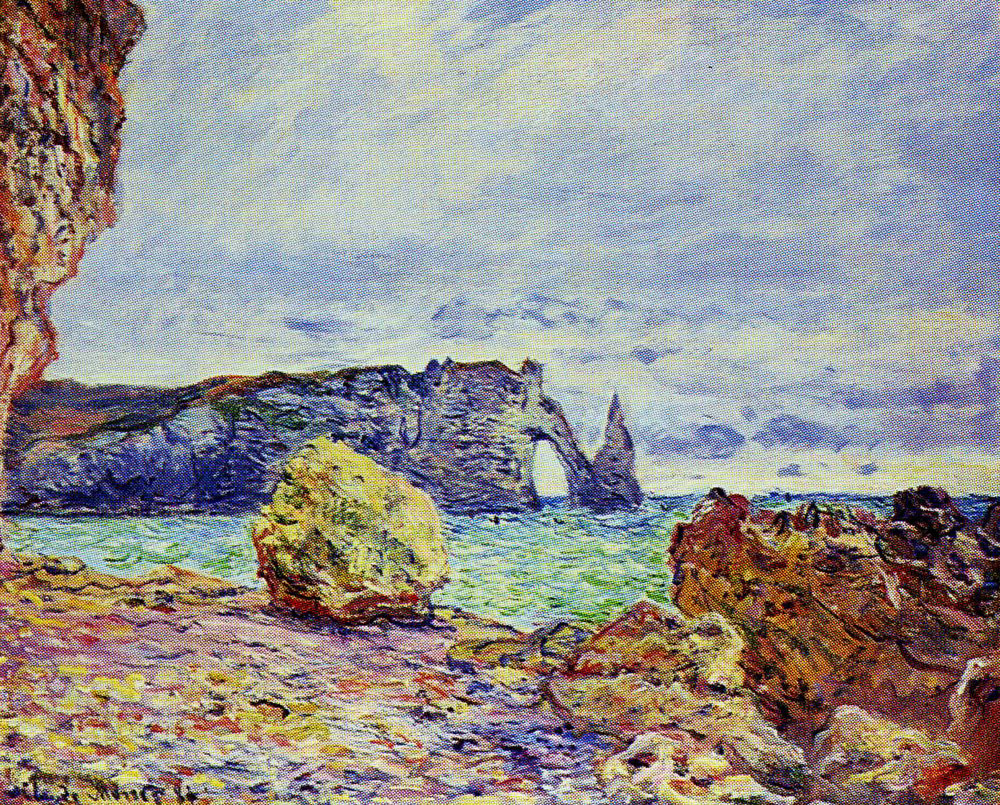 Claude Monet - Etretat: The Beach and the Porte d'Aval