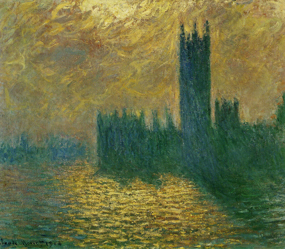 Claude Monet - Houses of Parliament, Stormy Sky