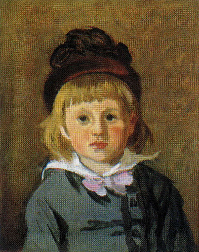Claude Monet - Portrait of Jean Monet Wearing a Hat with a Pompom