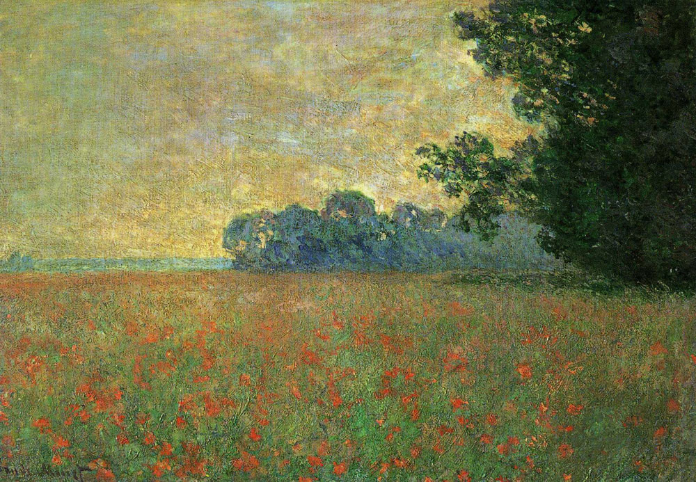 Claude Monet - Oat and Poppy Field
