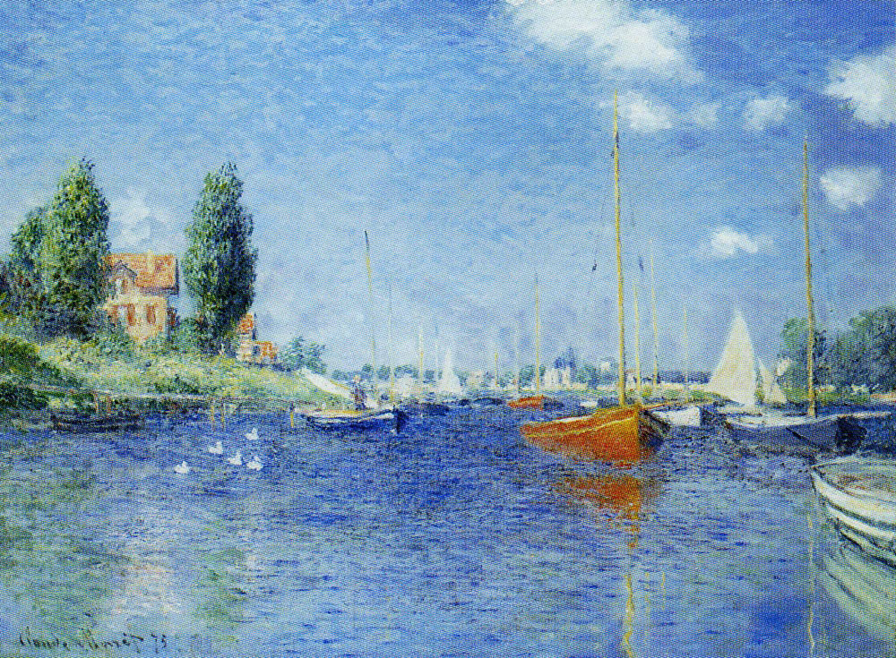 Claude Monet - Red Boats, Argenteuil