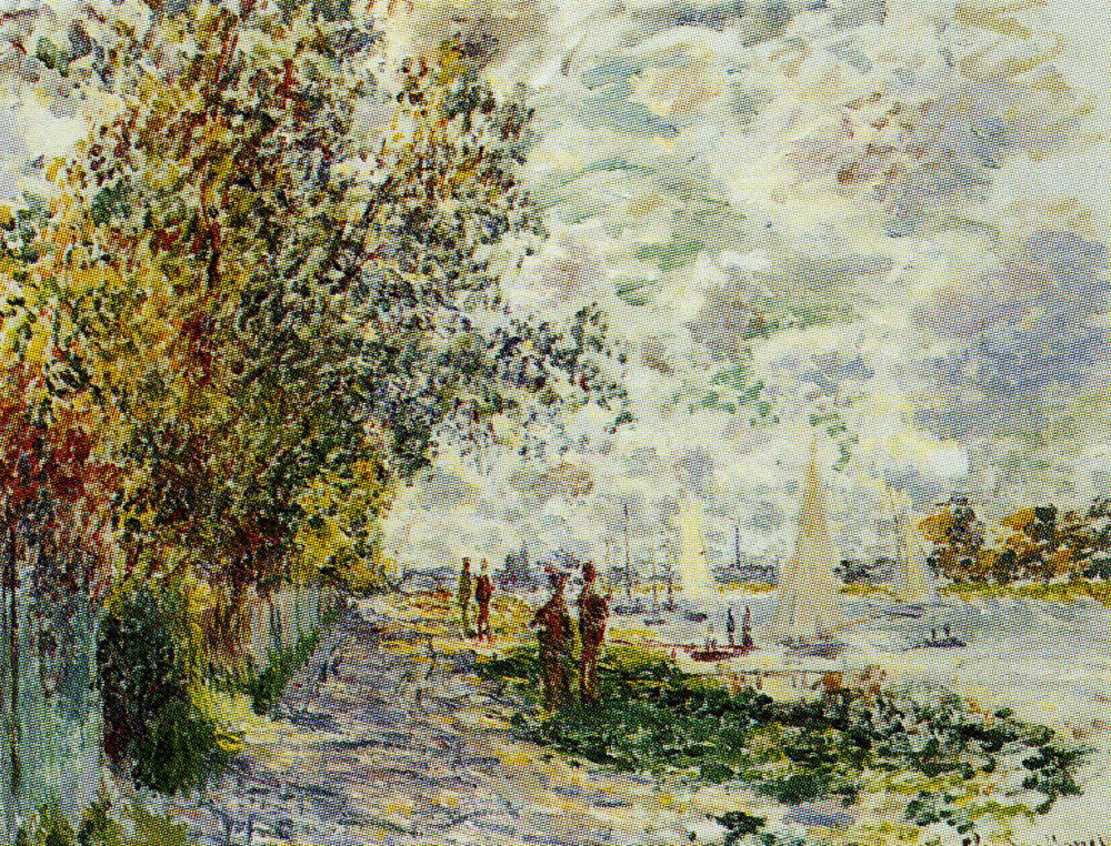 Claude Monet - The River Bank at Le Petit-Gennevilliers