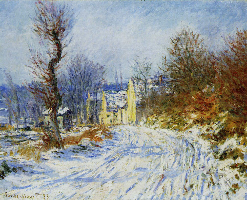 Claude Monet - Road to Giverny in Winter