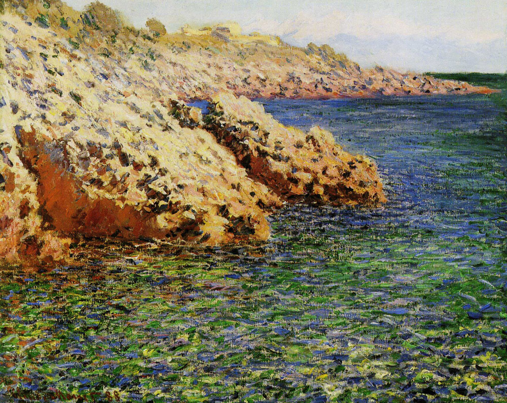 Claude Monet - Rocks on the Mediterranean Coast