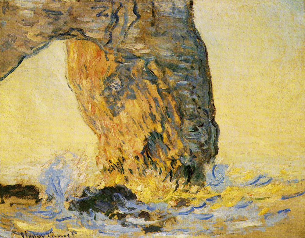 Claude Monet - Rough Seas at the Manneporte