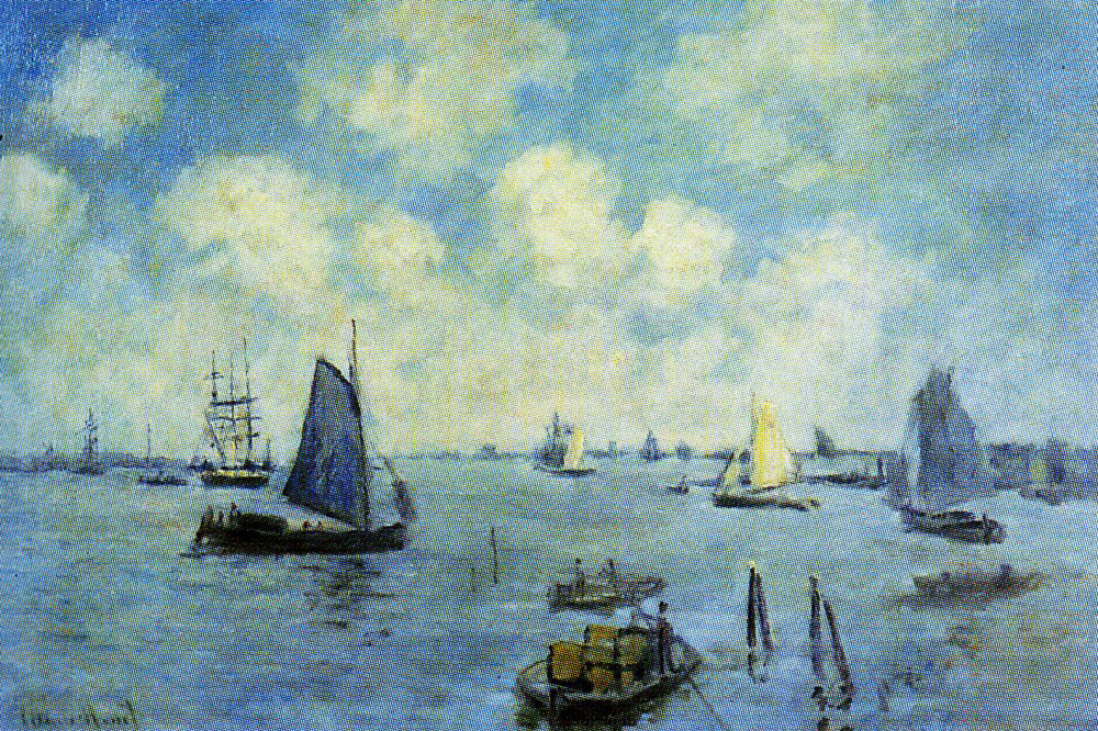 Claude Monet - Seascape, Amsterdam