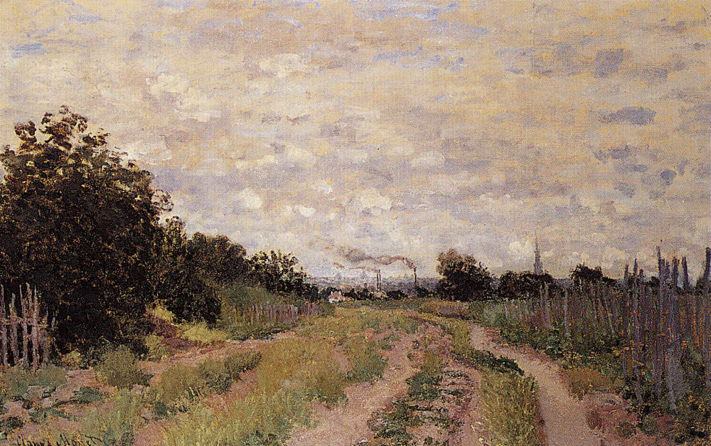 Claude Monet - Lane in the Vineyards at Argenteuil