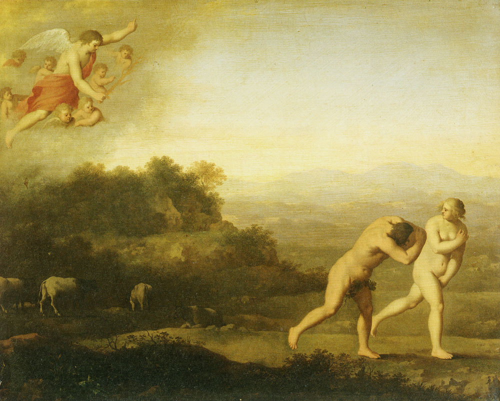 Cornelis van Poelenburch - The Expulsion from Paradise