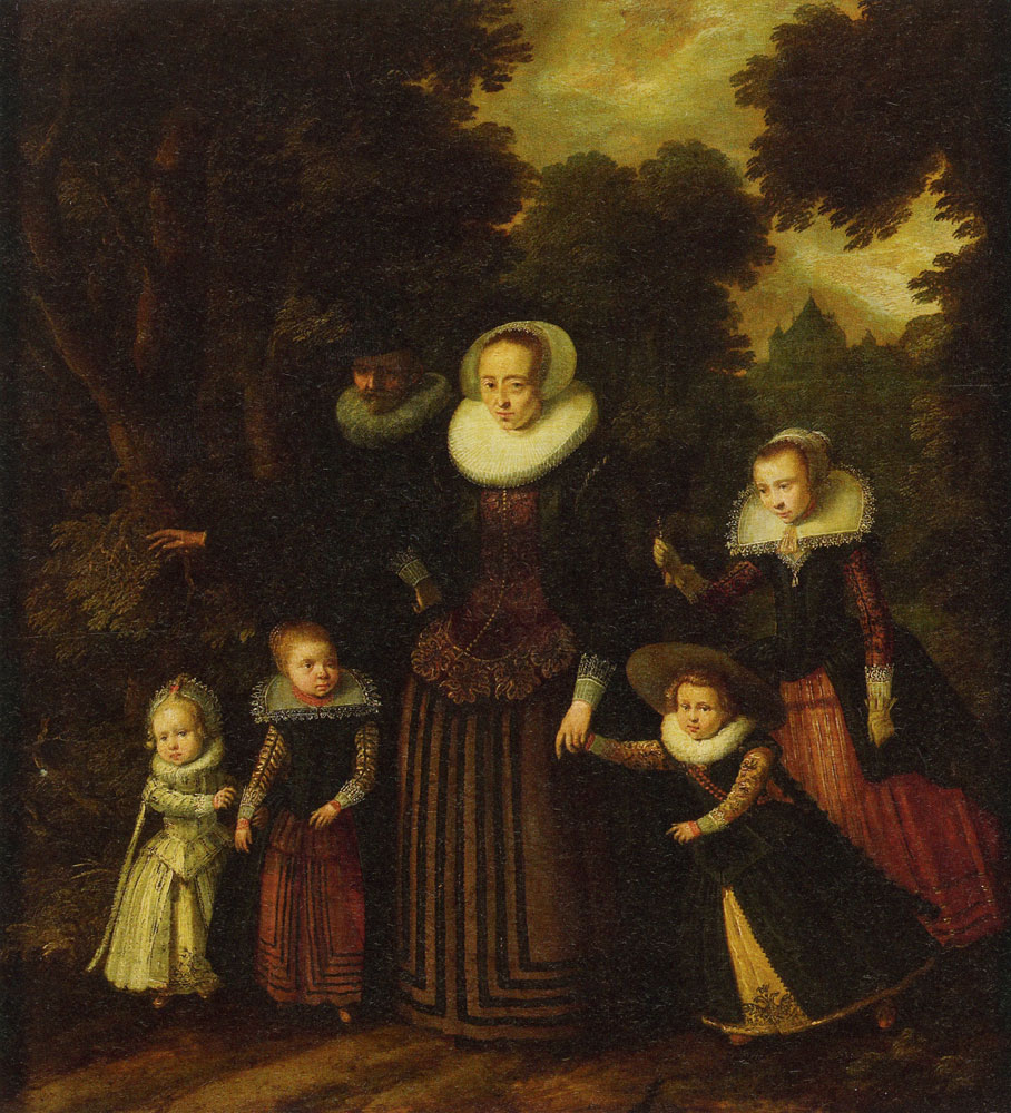 Anonymous - Portrait of a Couple and Four Children