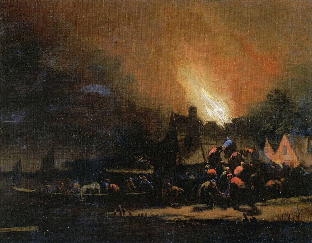 Egbert van der Poel - Evening Fire