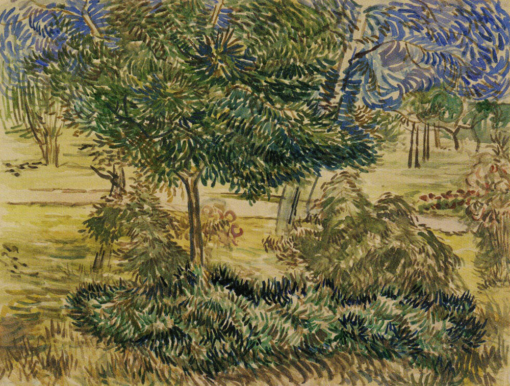 Formerly attributed to Vincent van Gogh - Trees and Shrubs