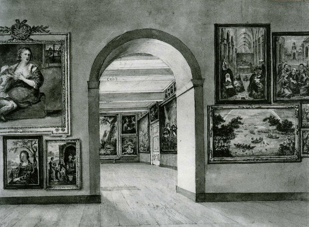 Gerrit Lamberts - Interior of the antechamber in the Rijks Museum in the Trippenhuis