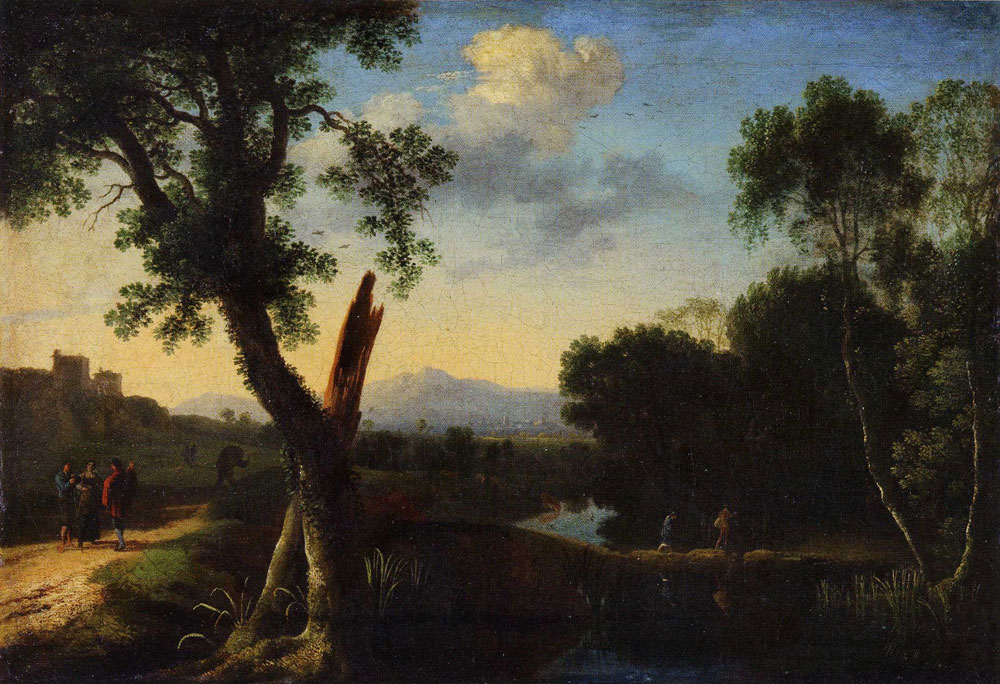 Herman van Swanevelt - Evening Landscape