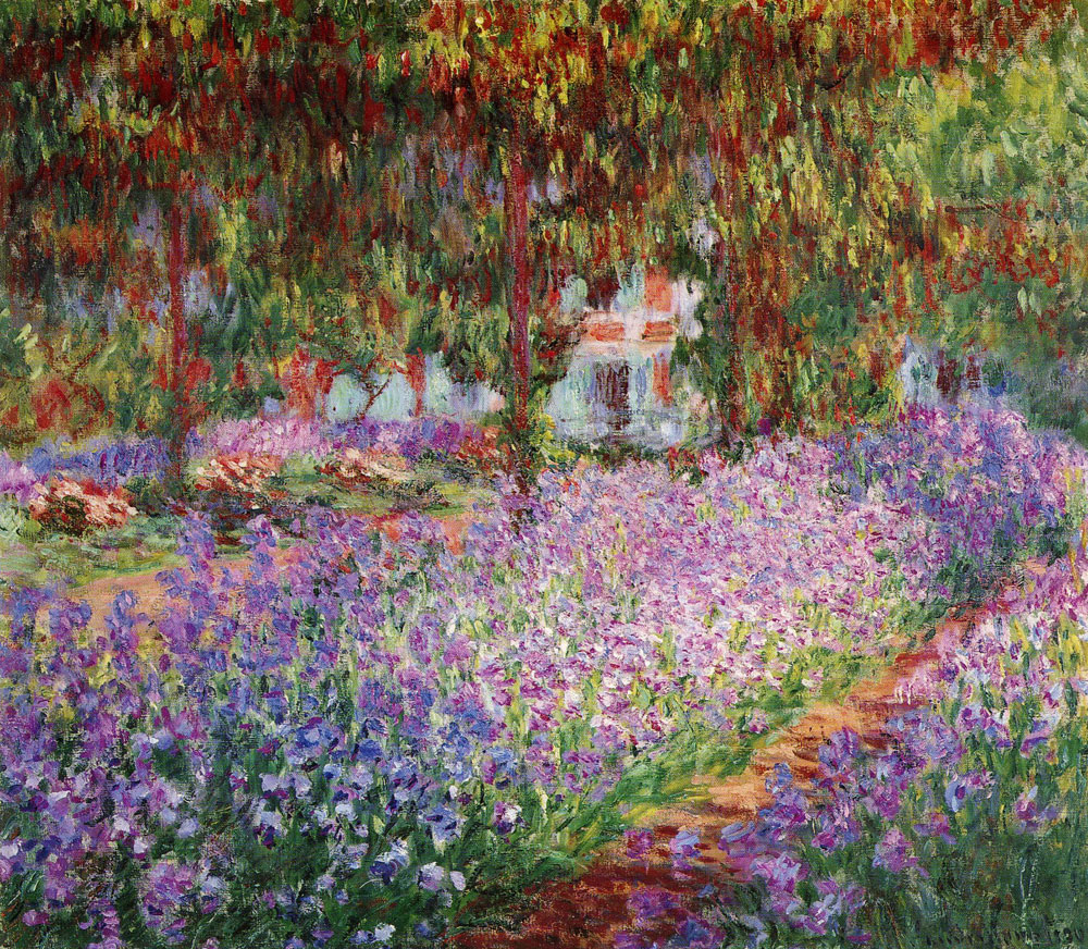 Claude Monet - Irises in Monet's Garden