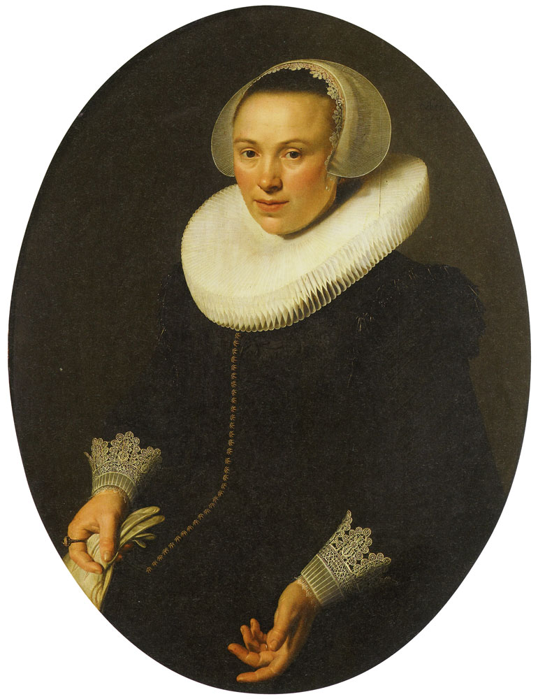 Nicolaes Eliasz. Pickenoy - Portrait of Maria Joachimsdr. Swartenhont