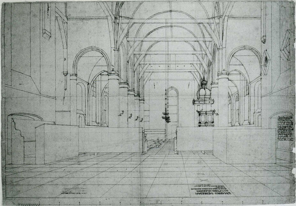 Pieter Saenredam - Interior of the St Odulphuskerk in Assendelft