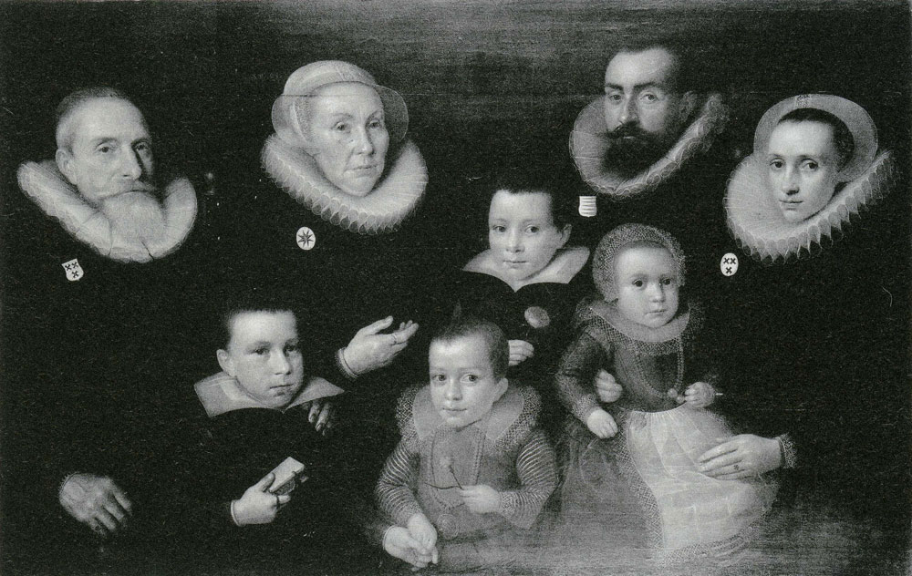 Attributed to Salomon Mesdach - Portrait of Balthasar van Vlierden and His Family