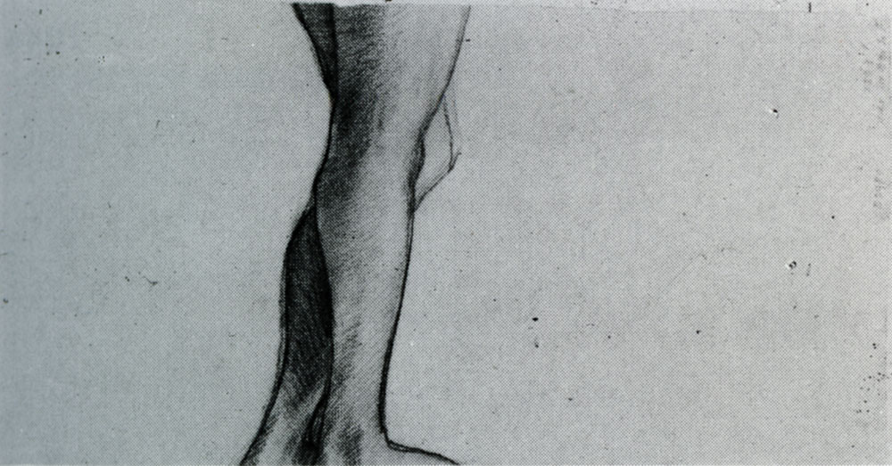 Vincent van Gogh - Female Nude, Standing, Lower Part