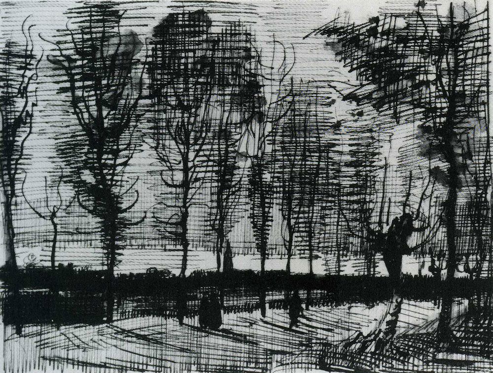 Vincent van Gogh - Lane with Poplars