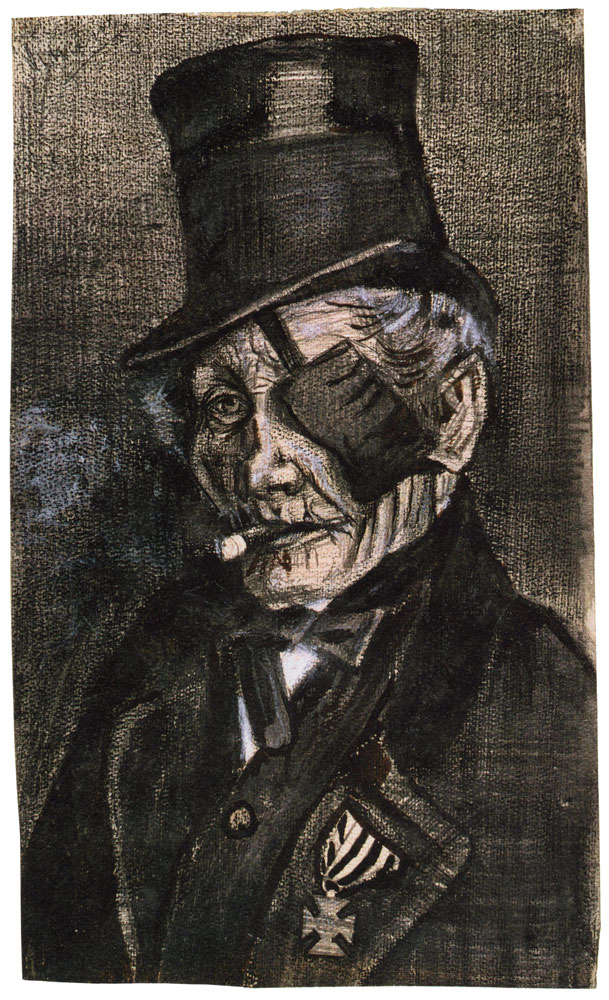 Vincent van Gogh - Orphan Man in Sunday Clothes with Eye Bandage, Head