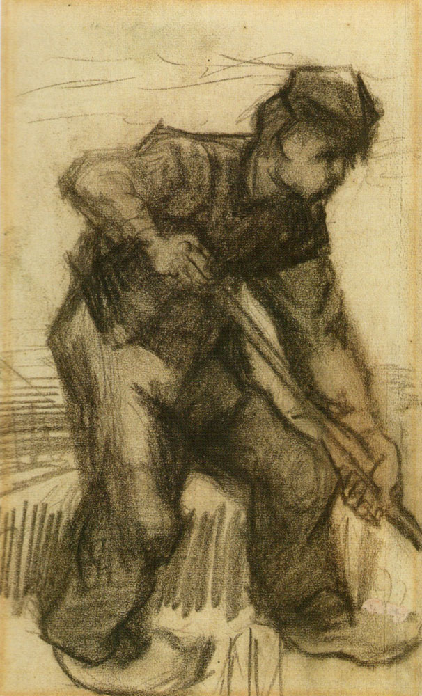 Vincent van Gogh - Peasant, Digging