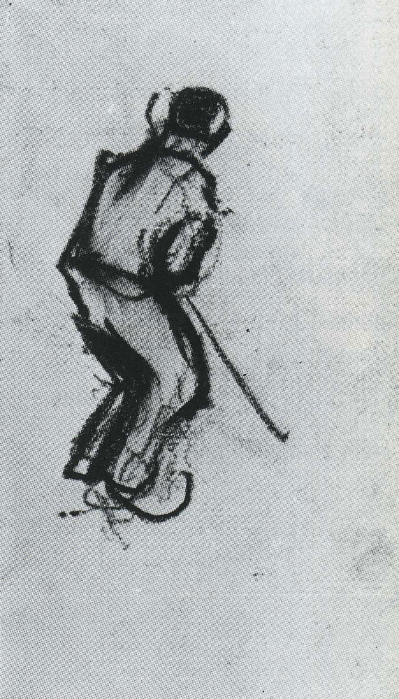 Vincent van Gogh - Peasant, Stooping, Seen from the Back