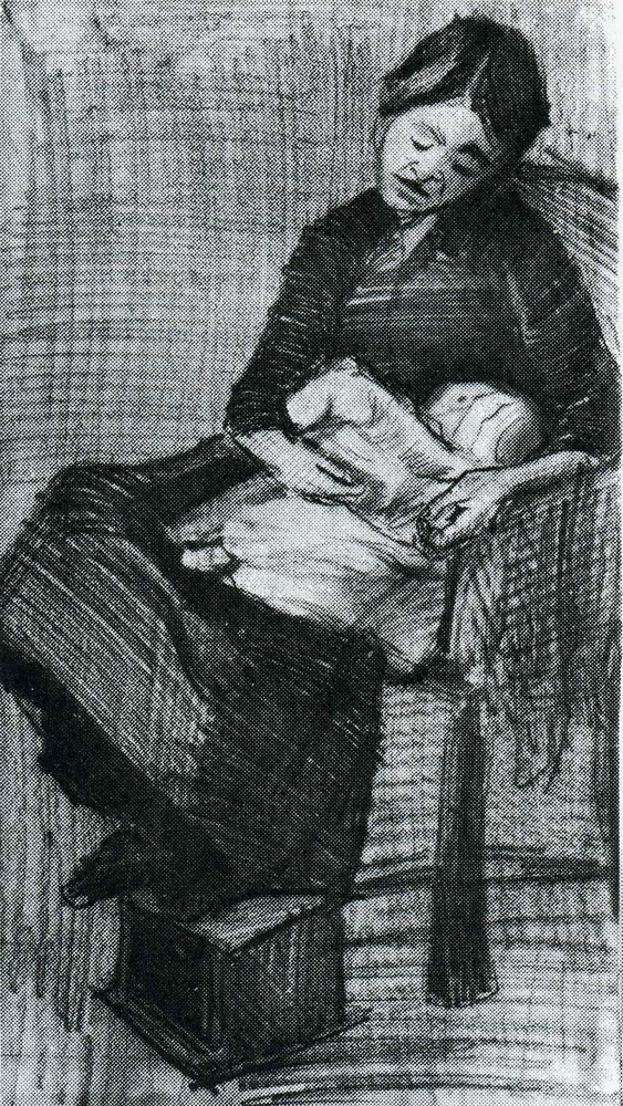 Vincent van Gogh - Sien Nursing Baby