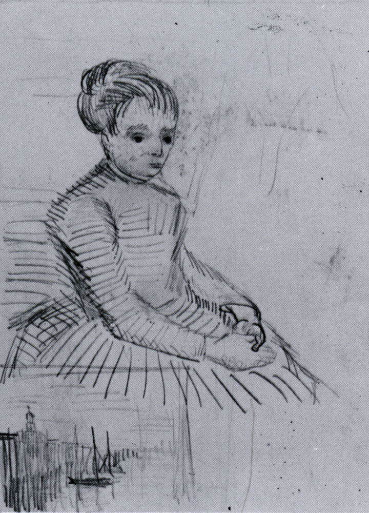 Vincent van Gogh - Sketch of a Woman, Sitting