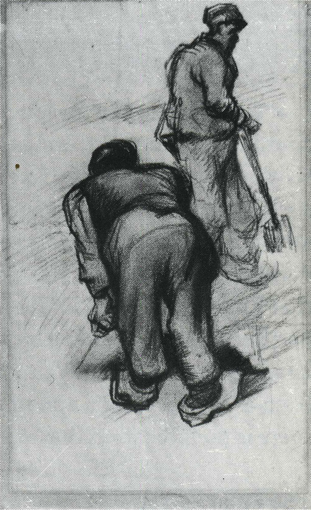 Vincent van Gogh - Study of Two Peasants