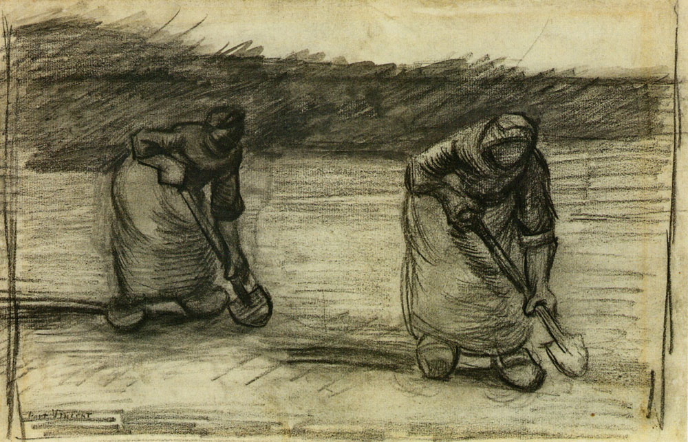 Vincent van Gogh - Two Peasant Women, Digging